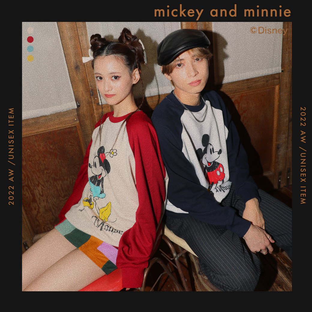 【UNISEX】ミッキー＆ミニー