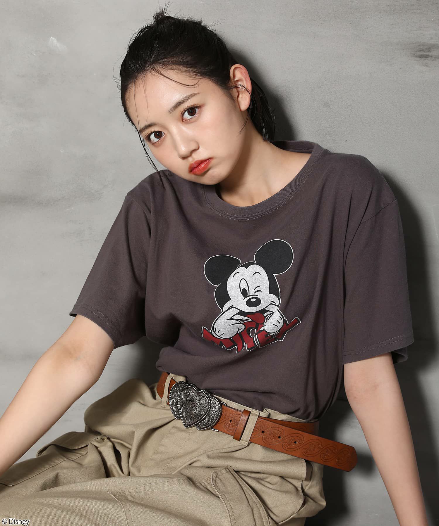【ミッキー/コレクション】ビンテージライクTシャツ