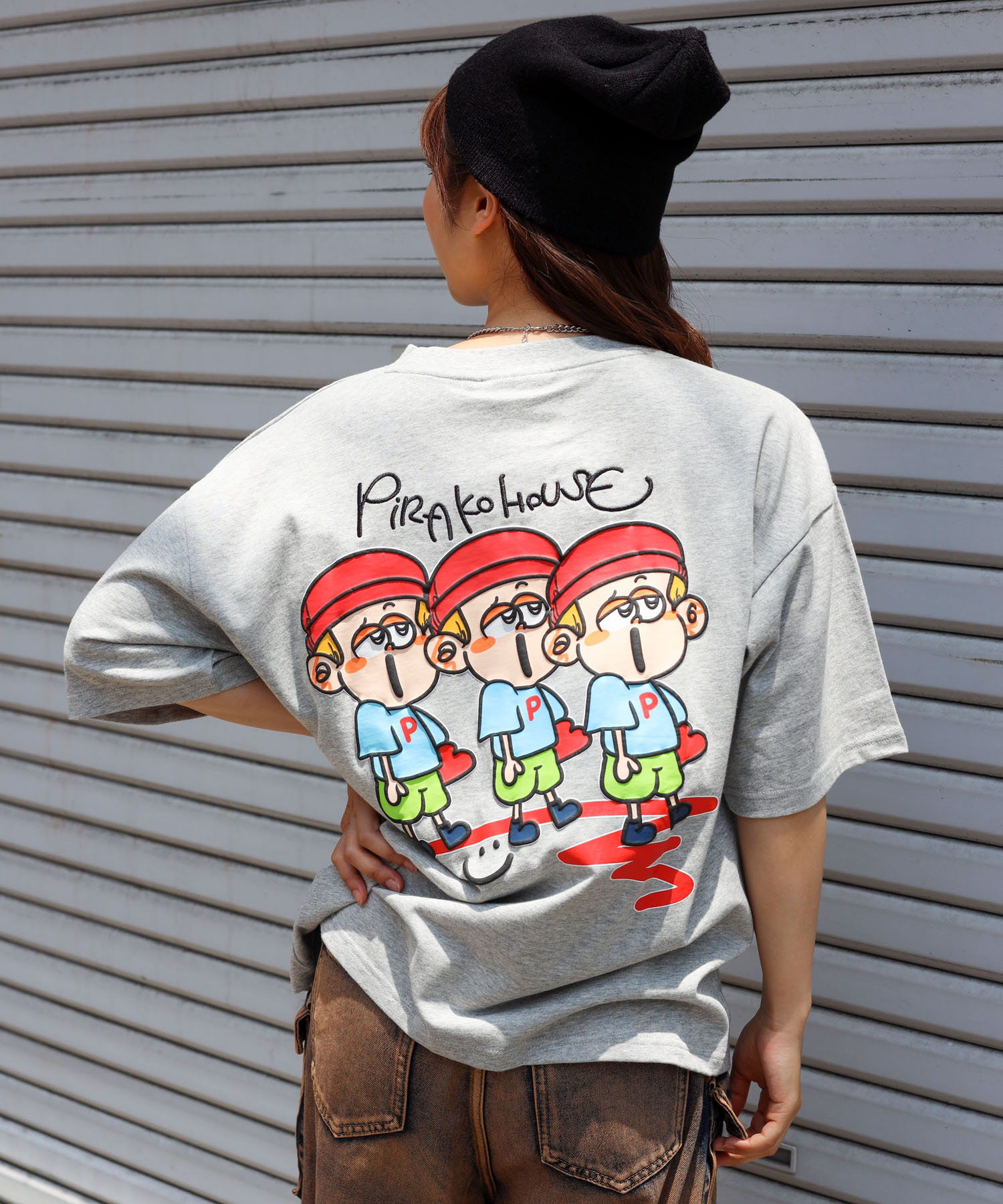 『PIRAKO×SPINNS』 Tシャツ 3BOYS コーデ3