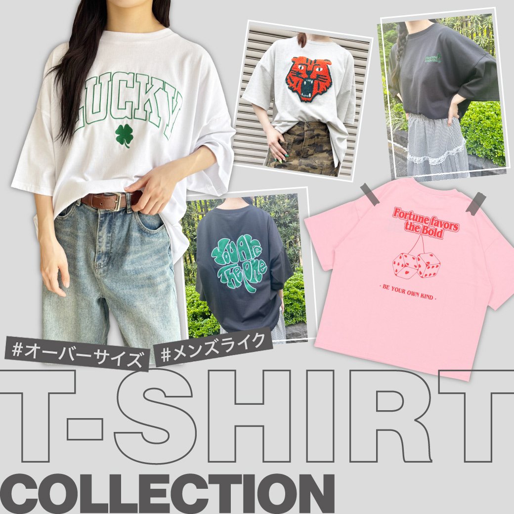 SPINNS レディース オーバーサイズTシャツ