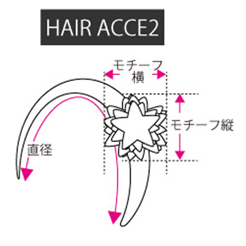 サイズガイド ヘアアクセサリー