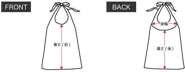 サイズガイド ホルターネック