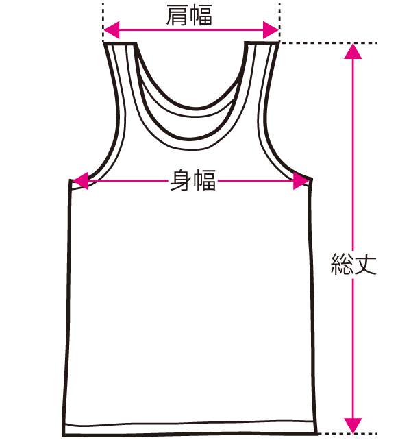 サイズガイド タンクトップ