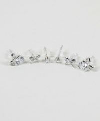 限定3点セットパールPGシルバー ◇ネックレス＆ピアスセット◇Pearl＆Moon 天然パール＆三日月