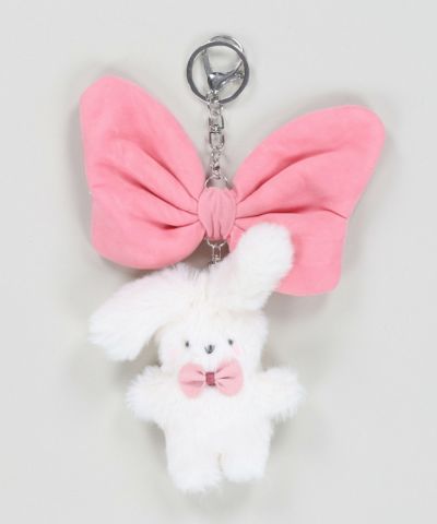 うさぎ ぬいぐるみ キーホルダー 悲しげな
