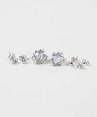 6個セットメタルピアス/モチーフ＜メール便対応＞ | SPINNS WEB