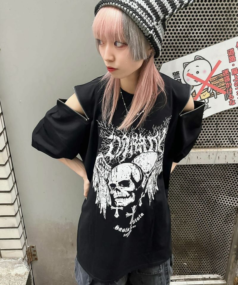 【DARRDY/ダーディー】肩ジップビッグTシャツ/アソート