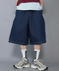 ヴィンテージライクデニムハーフパンツ | SPINNS WEB STORE ヴィンテージライクデニムハーフパンツ | SPINNS WEB STORE