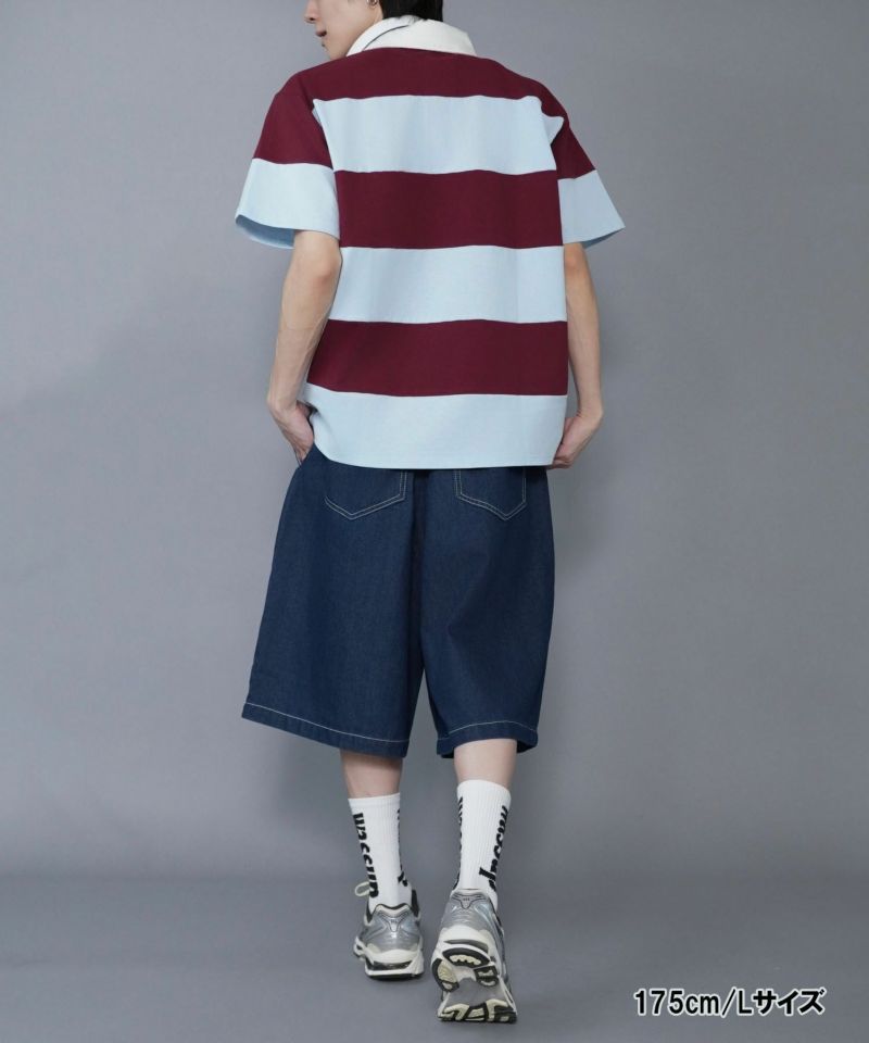 ヴィンテージライクデニムハーフパンツ | SPINNS WEB STORE ヴィンテージライクデニムハーフパンツ | SPINNS WEB STORE