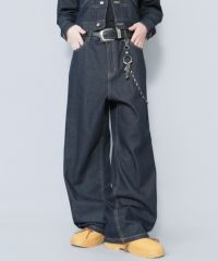 28%OFF】ヴィンテージライクバギーデニムパンツ/ユニセックス | SPINNS