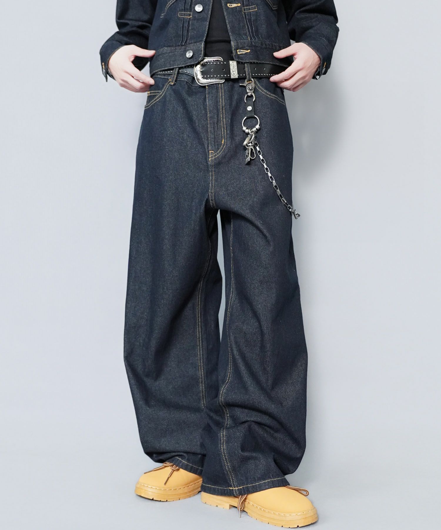 28%OFF】ヴィンテージライクバギーデニムパンツ/ユニセックス | SPINNS