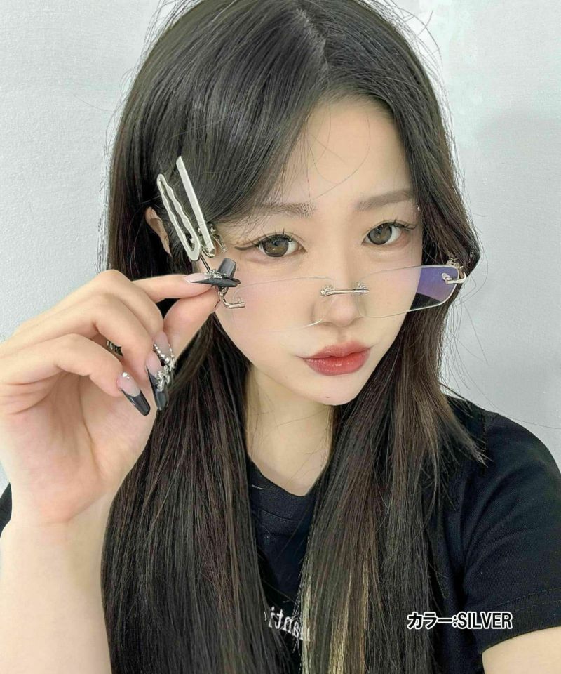 韓国っぽメガネNO.1！フレームレス/リムレスメガネ | SPINNS WEB STORE