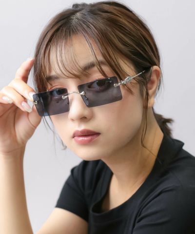 HCHES] ビッグフレームキャットアイサングラス女性ヴィンテージ