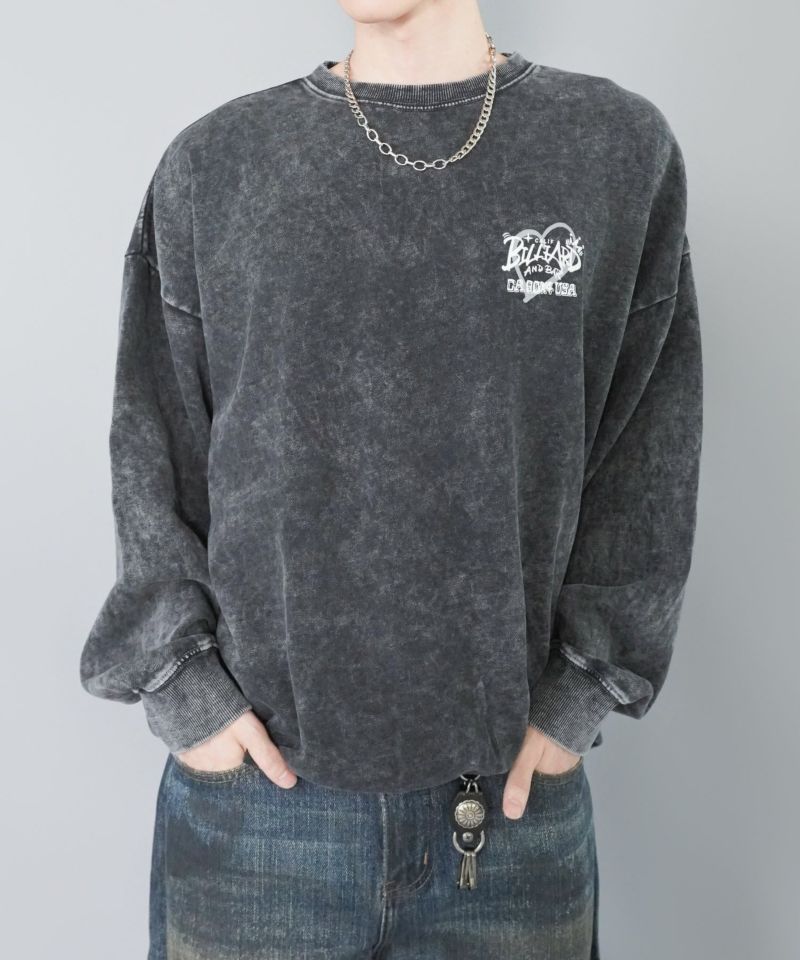 54%OFF】裏起毛バックプリントスウェット/8ボール | SPINNS WEB