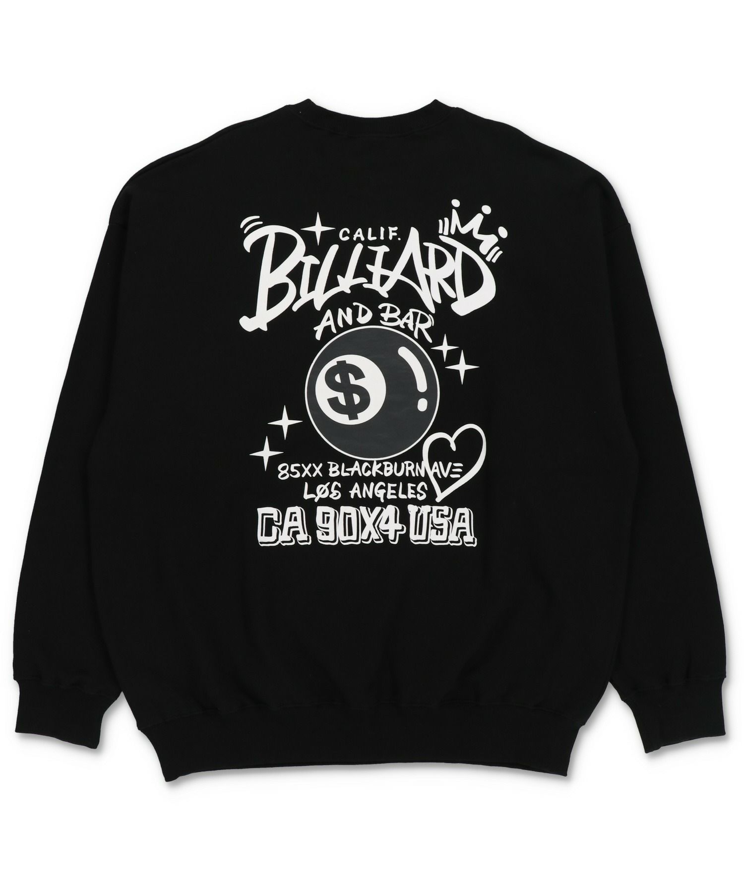 75%OFF】裏起毛バックプリントスウェット/8ボール | SPINNS WEB STORE