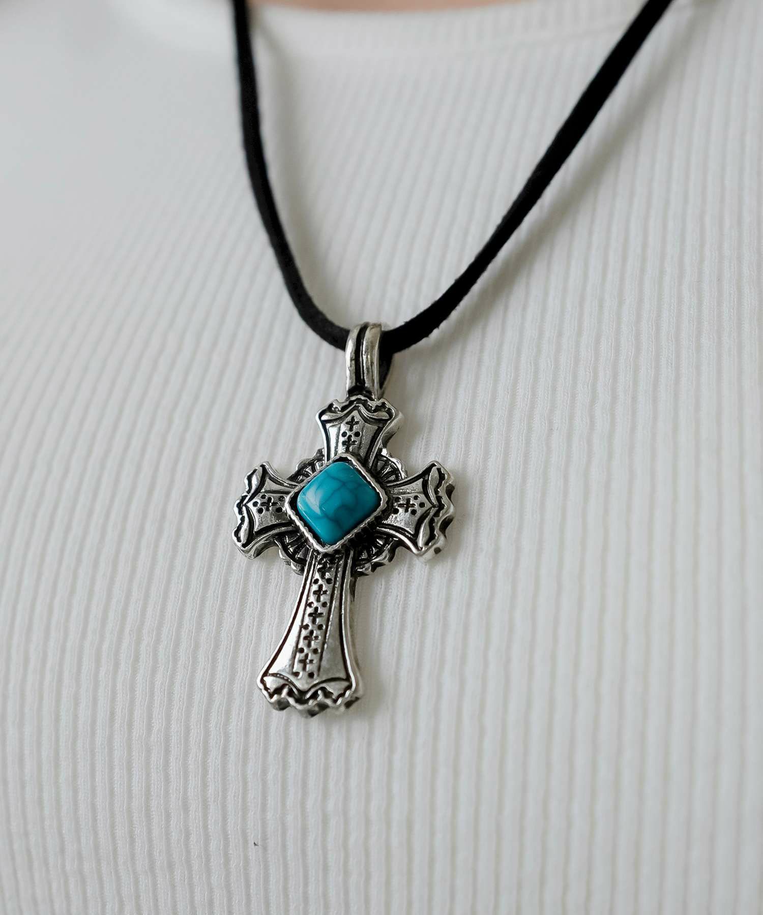 フェアリーグランジ/紐ネックレス/クロスストーン | SPINNS WEB STORE 