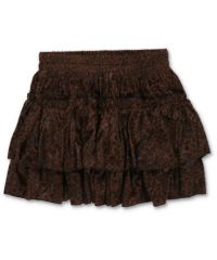 通販 激安 34%OFF】ファーティアードミニスカート/スカパン/ヒョウ柄 スカート