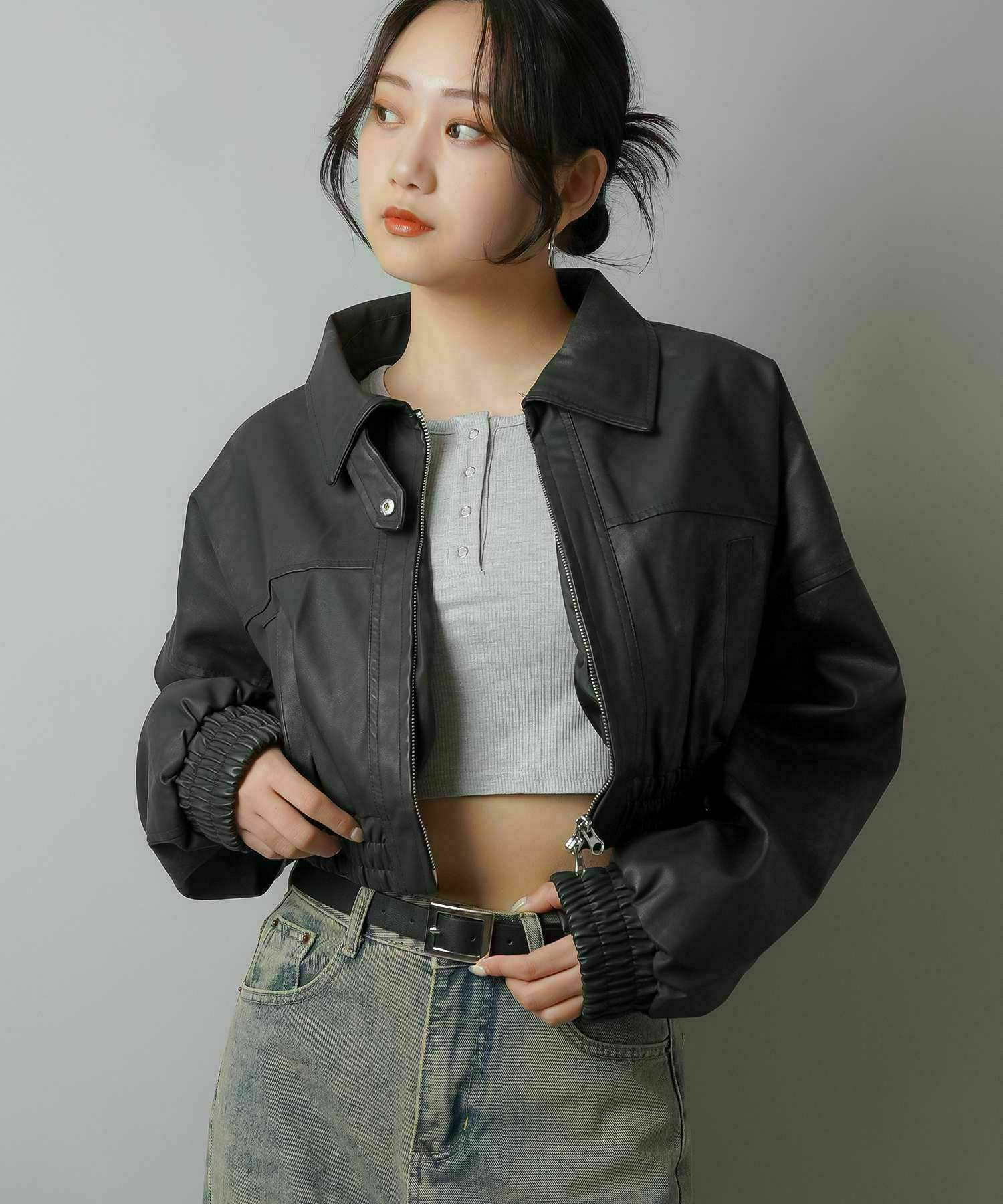 革ジャン】Earl Jean レディースSサイズ 革ジャン】Earl Jean レディースSサイズ