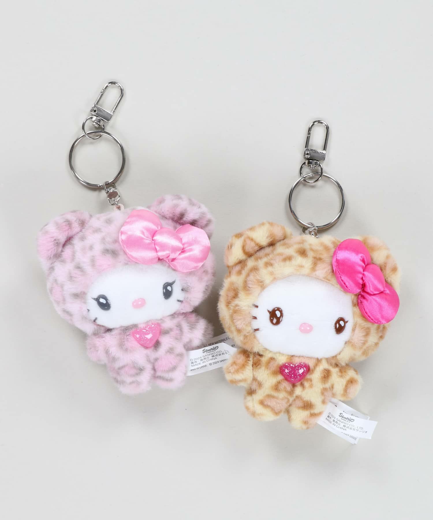 51%OFF】≪ハローキティ≫ぬいぐるみキーホルダー/ヒョウ柄/#平成女児