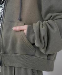 84%OFF】#フェアリーグランジ/ショート丈ジップパーカー