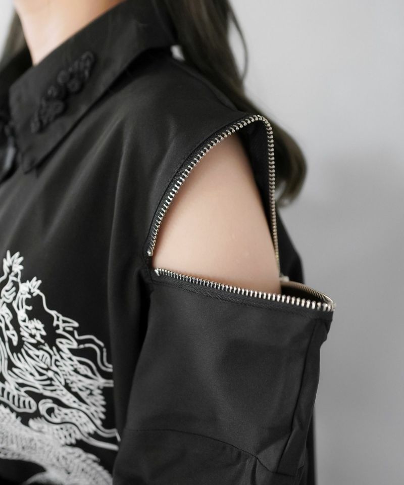 67%OFF】≪DARRDY/ダーディー≫オーバーサイズチャイナシャツ/肩