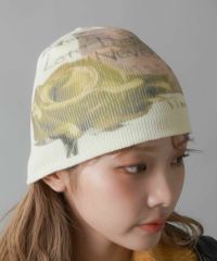67%OFF】シングルビーニー/ニット帽/ローズフォト | SPINNS WEB