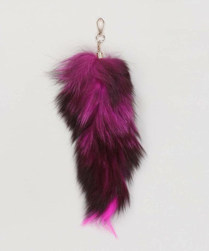 34%OFF】平成ギャル☆40cm/フェイクファーしっぽキーホルダー2/4