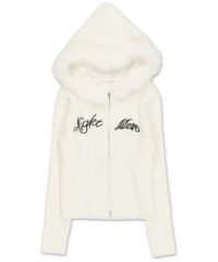 51%OFF】フードファー付きジップニット/パーカー | SPINNS WEB