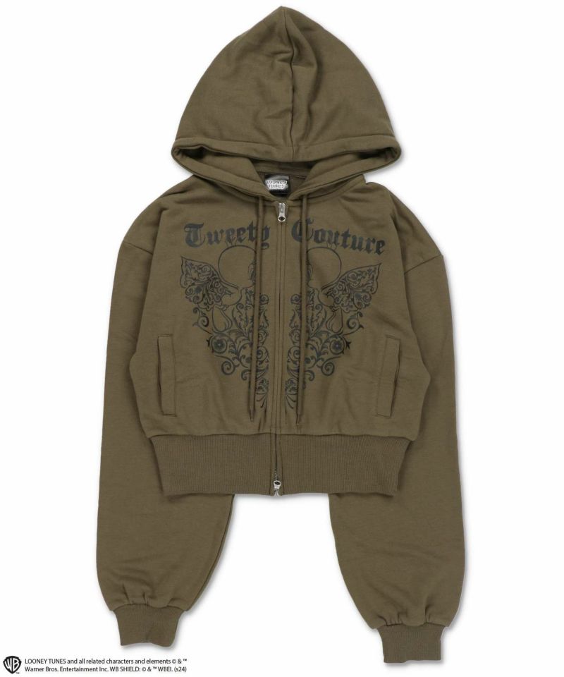 67%OFF】≪TWEETYコレクション≫ショートジップパーカー 67%OFF】≪TWEETYコレクション≫ショートジップパーカー