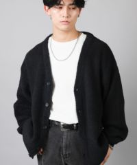 AMBIDEX Store 〇おさかな ジャカード カーディガン(F サックス