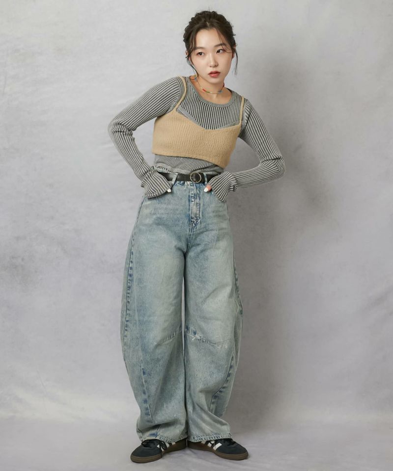 18%OFF】≪Lull / ルル≫箔プリントカーブデニムパンツ | SPINNS 18%OFF】≪Lull / ルル≫箔プリントカーブデニムパンツ | SPINNS