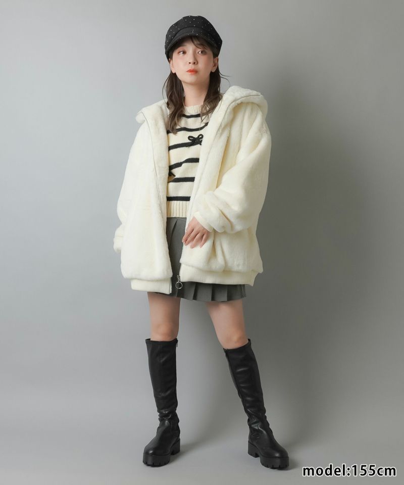 新作グッ 76%OFF】≪DARRDY/ダーディー≫ビッグフェイクファーブルゾン ジャケット・アウター
