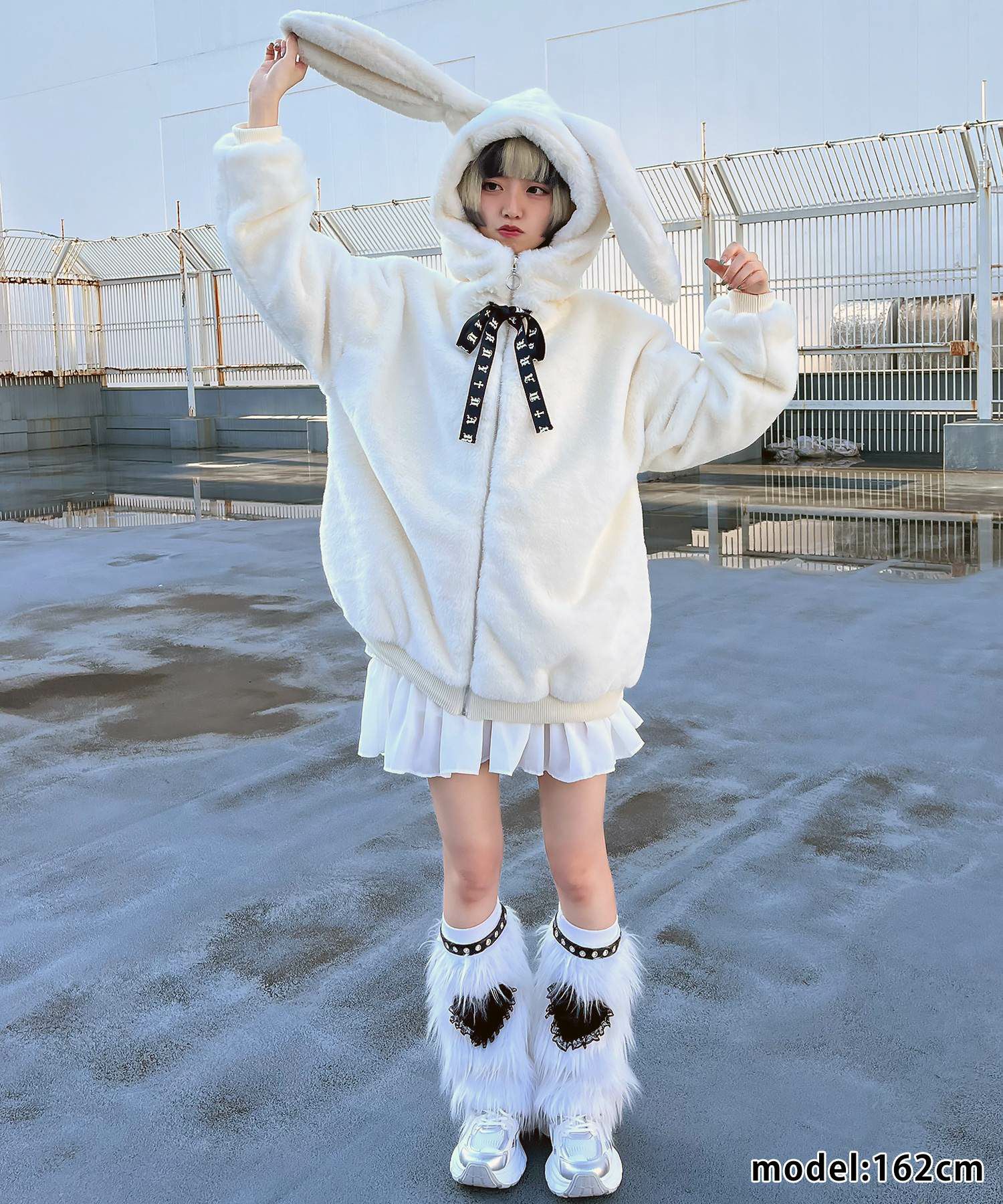 69%OFF】ふわふわうさ耳≪DARRDY/ダーディー≫ビッグフェイクファー  