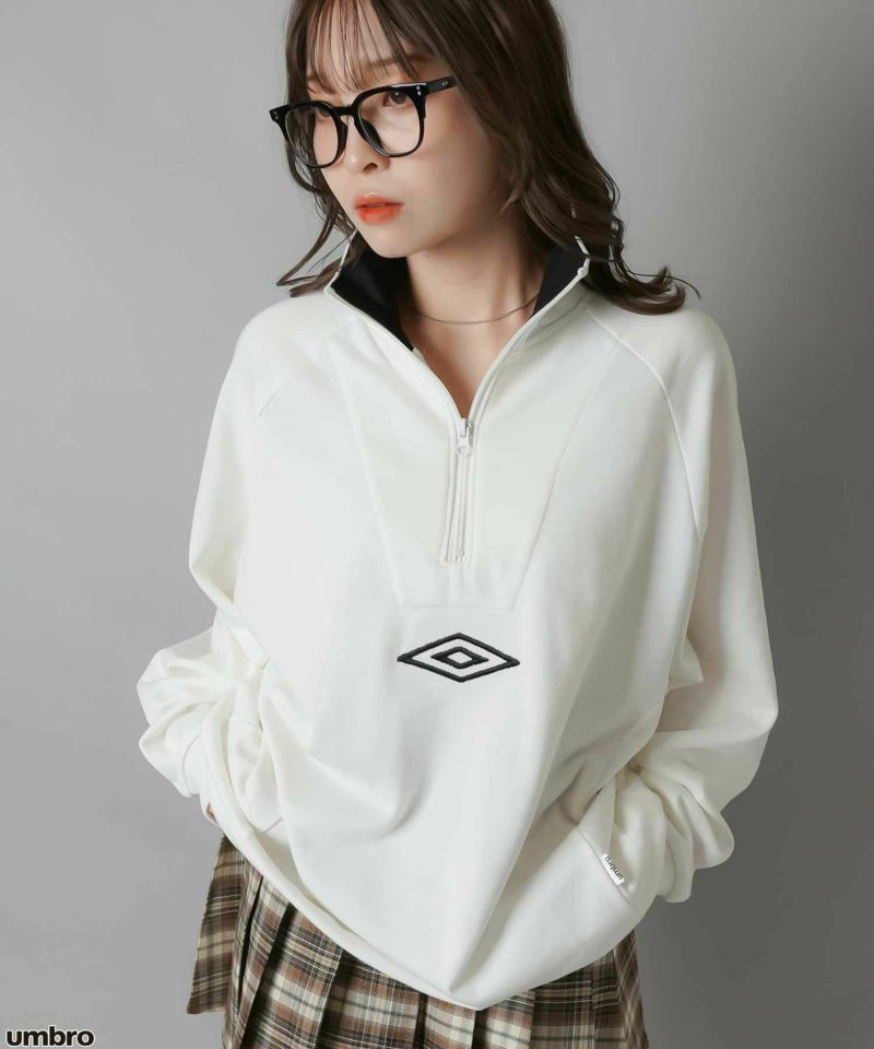 72%OFF】≪UMBRO/アンブロ≫ビッグハーフジップスウェット
