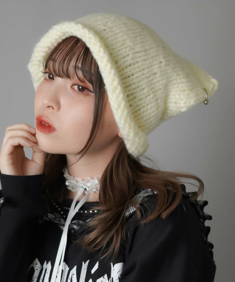 猫耳ニットキャップ/ピアス | SPINNS WEB STORE | SPINNS