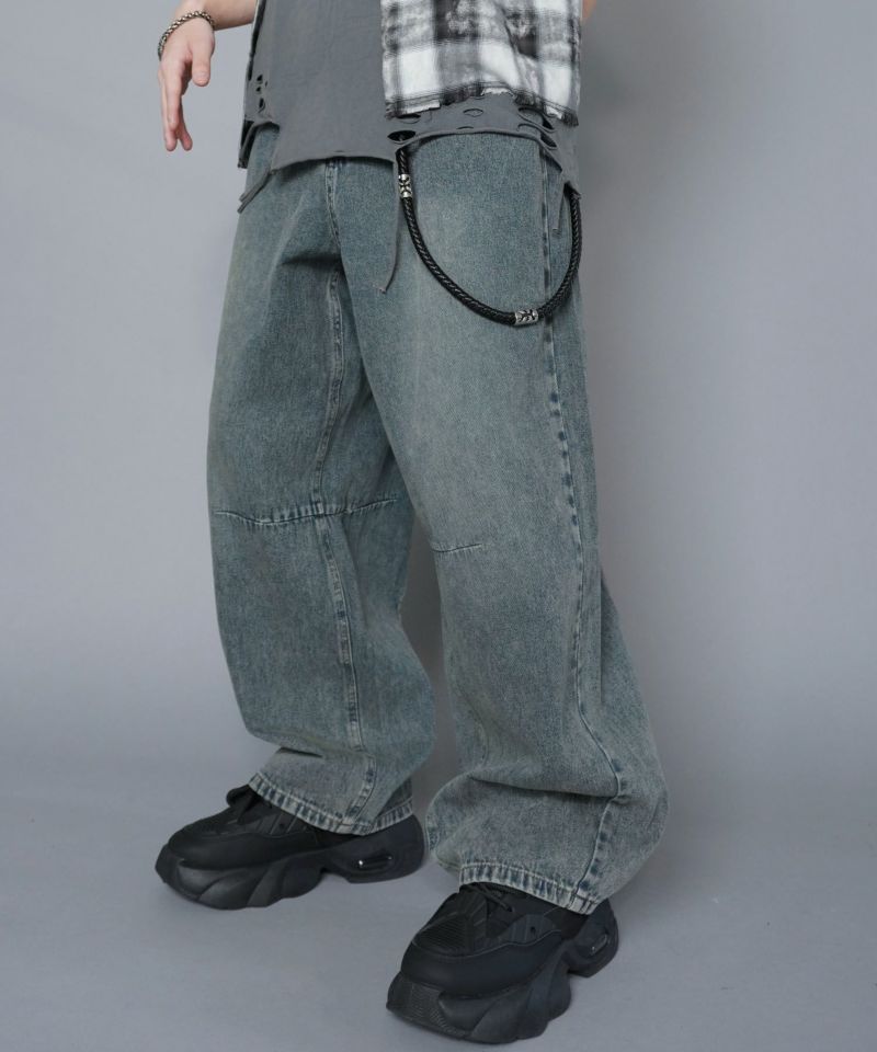 バレルレッグジーンズ/デニムカーブパンツ | SPINNS WEB STORE バレルレッグジーンズ/デニムカーブパンツ | SPINNS WEB STORE