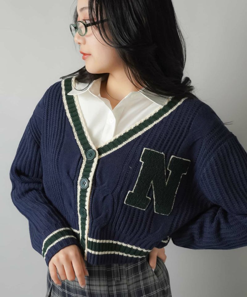 75%OFF】ショート丈ニットカーディガン/スクール | SPINNS WEB