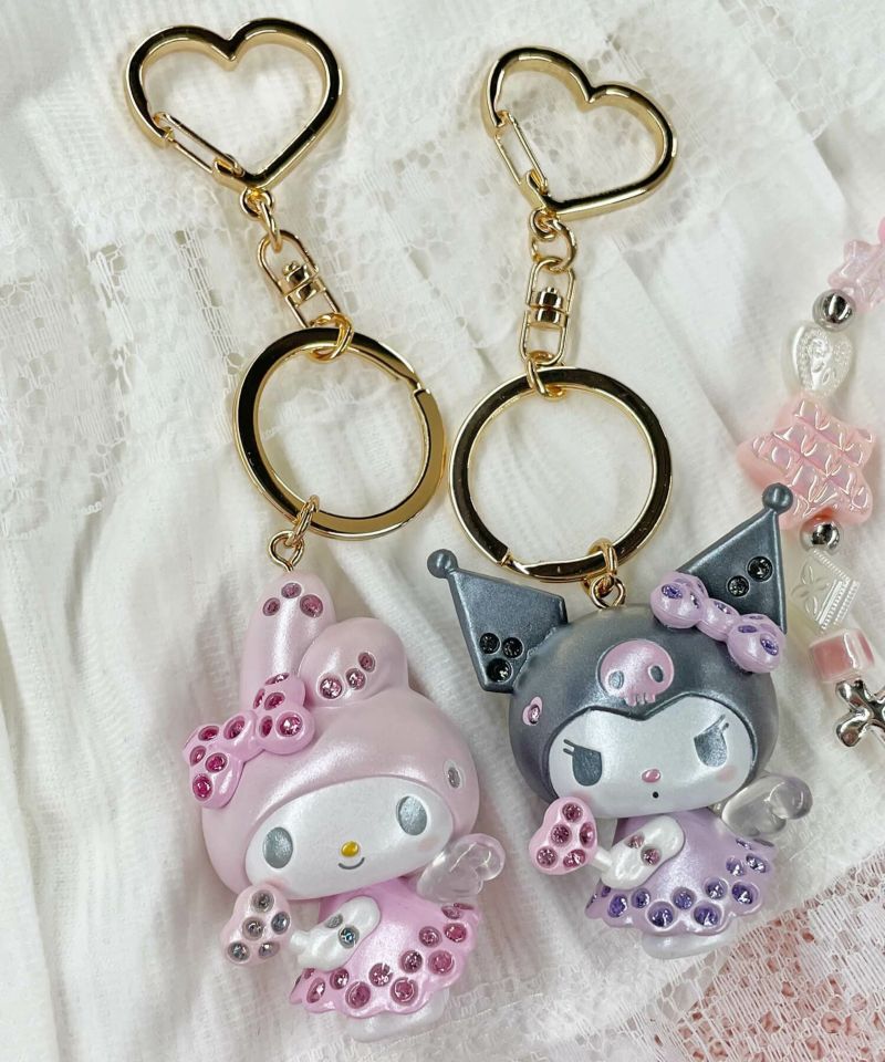 53%OFF】≪サンリオ≫ラインストーンキーホルダー/エンジェル