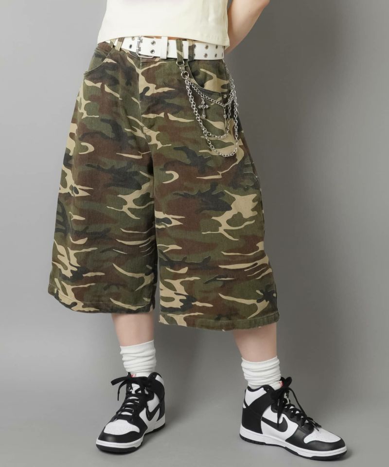 その他のブランド（other）/ハーフパンツ カモフラージュプリントドビースカート 72%OFF】ツイルハーフパンツ/ヒョウ柄/カモ柄 | SPINNS WEB STORE