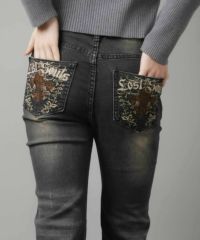 デニムフレアパンツ/バック刺しゅう/2サイズ展開 | SPINNS WEB デニムフレアパンツ/バック刺しゅう/2サイズ展開 | SPINNS WEB