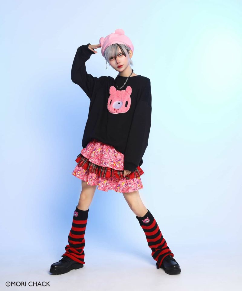 gloomy グルーミー SPINNS スカート チェック 80%OFF】『グル～ミ～・汎用うさぎ×DARRDY』 総柄チェック