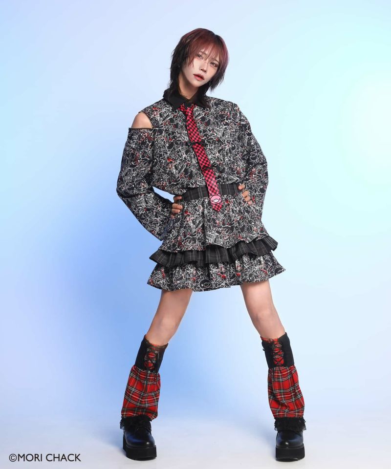 gloomy グルーミー SPINNS スカート チェック 80%OFF】『グル～ミ～・汎用うさぎ×DARRDY』 総柄チェック