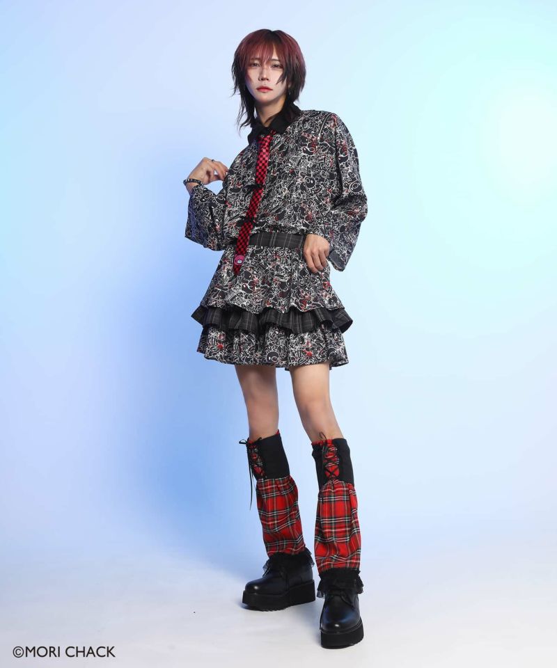 gloomy グルーミー SPINNS スカート チェック 78%OFF】『グル～ミ～・汎用うさぎ×DARRDY』 総柄チェック