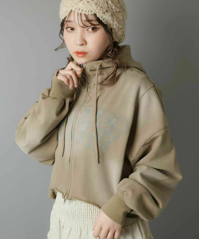 ショート丈ジップパーカー/クロス | SPINNS WEB STORE | SPINNS ショート丈ジップパーカー/クロス | SPINNS WEB STORE | SPINNS