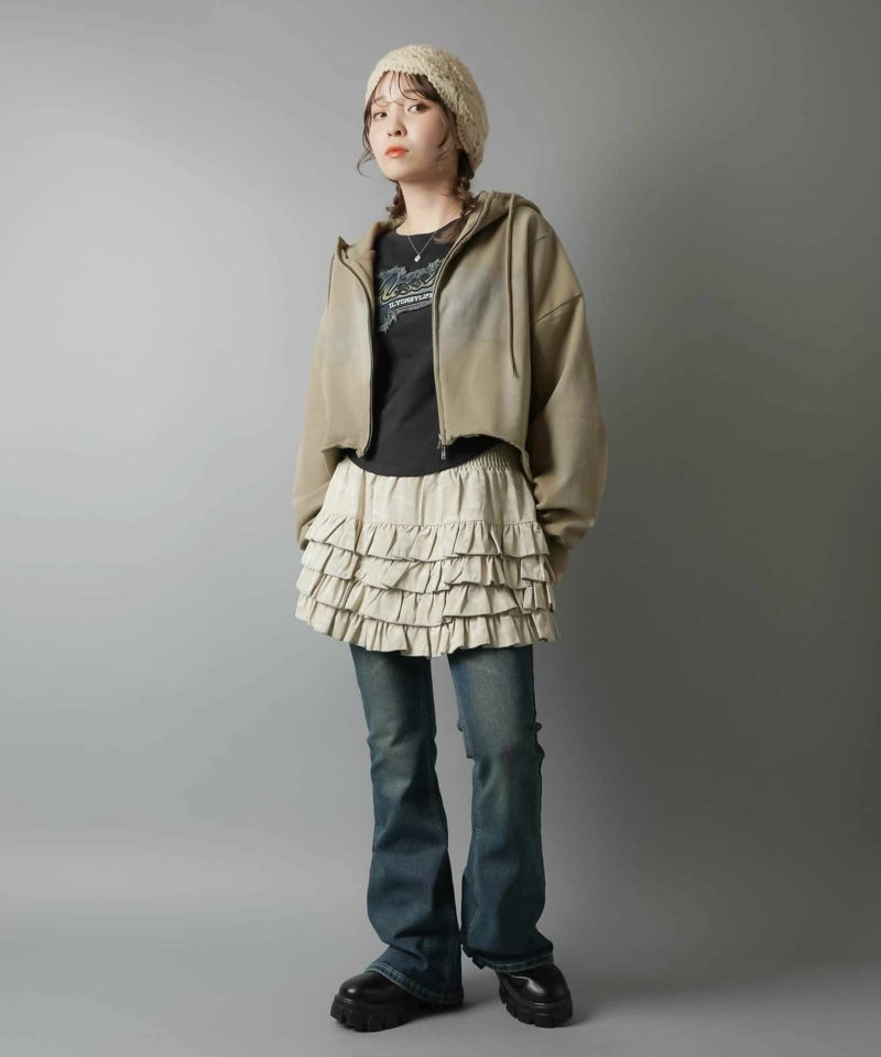 ショート丈ジップパーカー/クロス | SPINNS WEB STORE | SPINNS ショート丈ジップパーカー/クロス | SPINNS WEB STORE | SPINNS