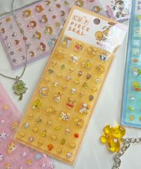 平成タイルシール/フワフワらびちゃん/なっとうちゃん
