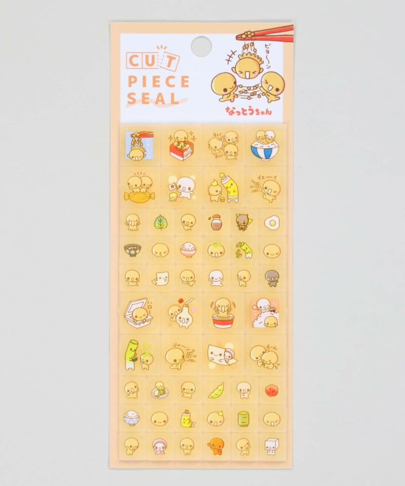 なっとうちゃんページ 平成タイルシール/フワフワらびちゃん/なっとうちゃん