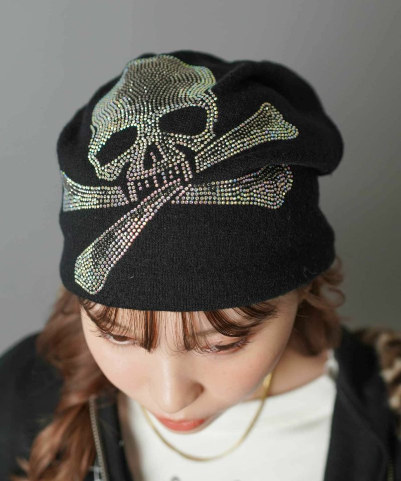 シングルビーニー/ニット帽/ラインストーン | SPINNS WEB STORE