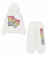 送料無料◆2024新品  受注販売】『リアルピース×SPINNS』 パーカーセットアップ アイドル