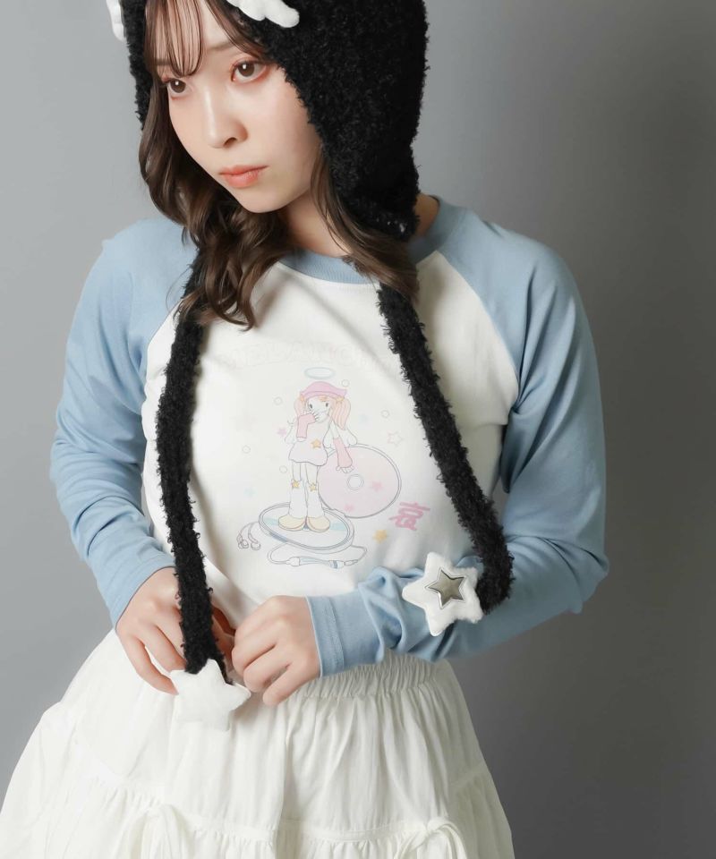 スサシ すさしっち Raglan ロンT L 84%OFF】長袖ラグランカットソー/ロンT/ファンシー | SPINNS WEB